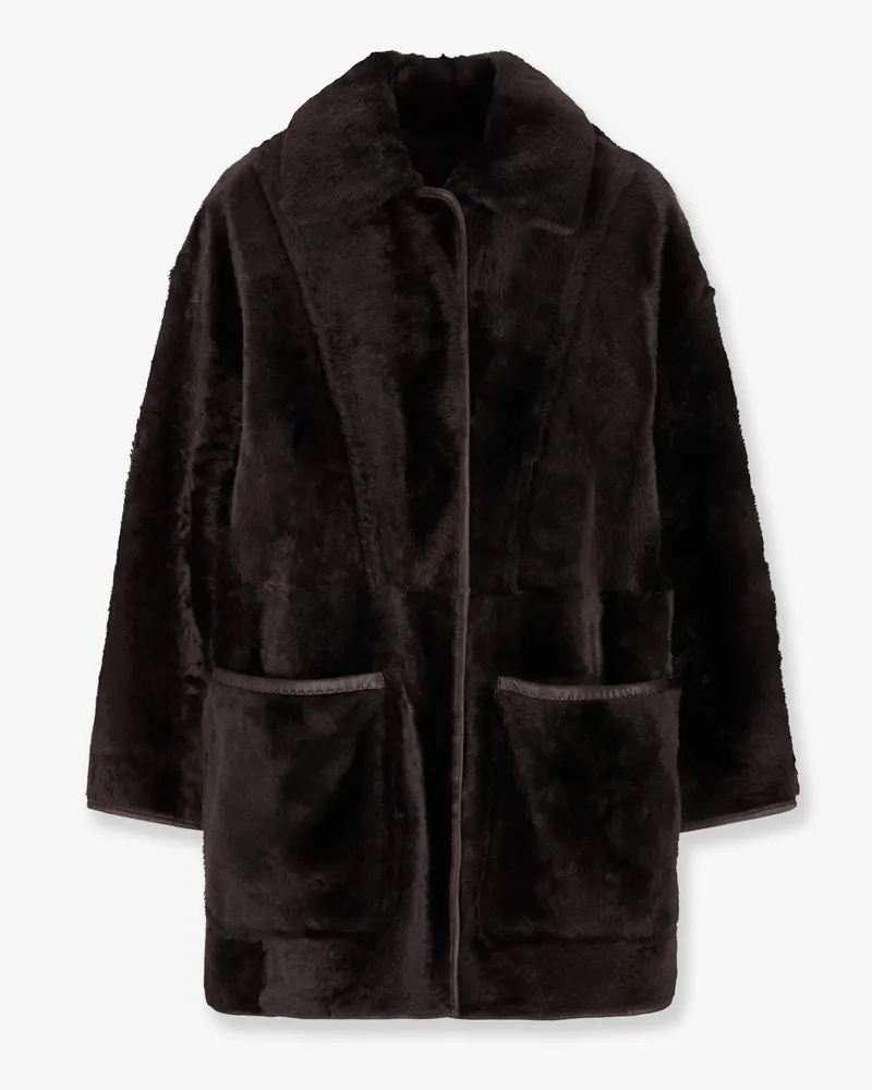Max Mara Pirenei reversible sheepskin coat -  - gender_Woman Brown
