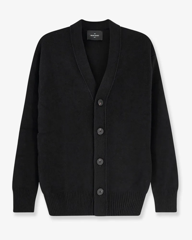 Gran Sasso Virgin wool cardigan -  - gender_Man Black