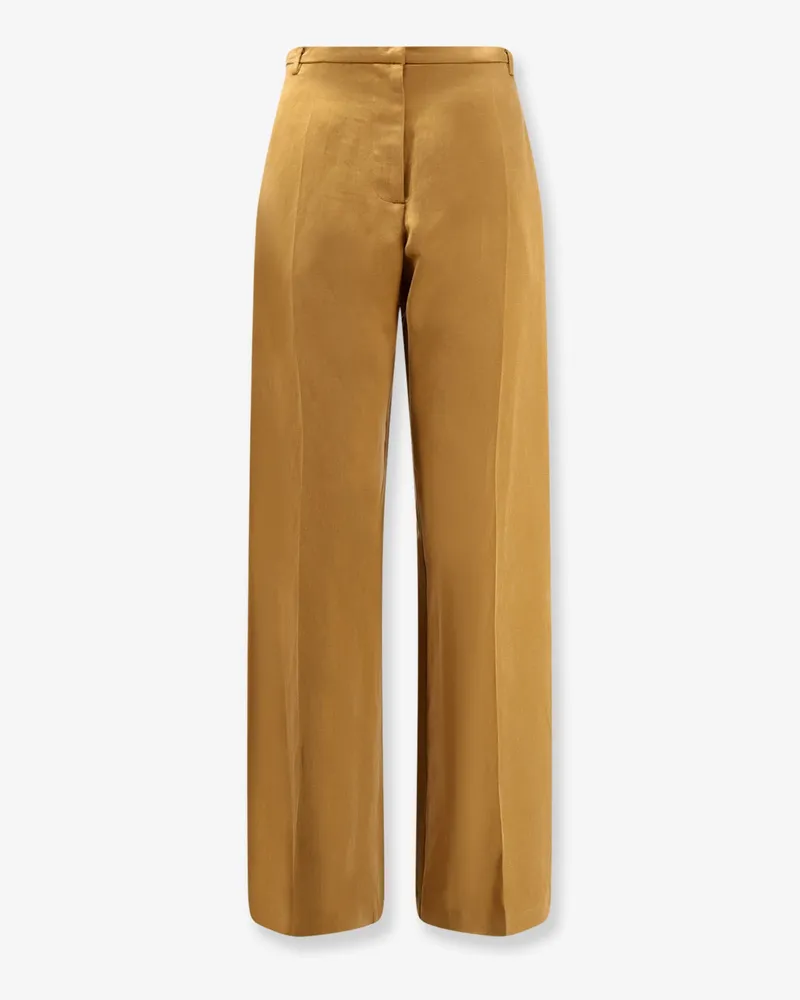ALYSI Lyocell and linen trousers -  - gender_Woman Brown
