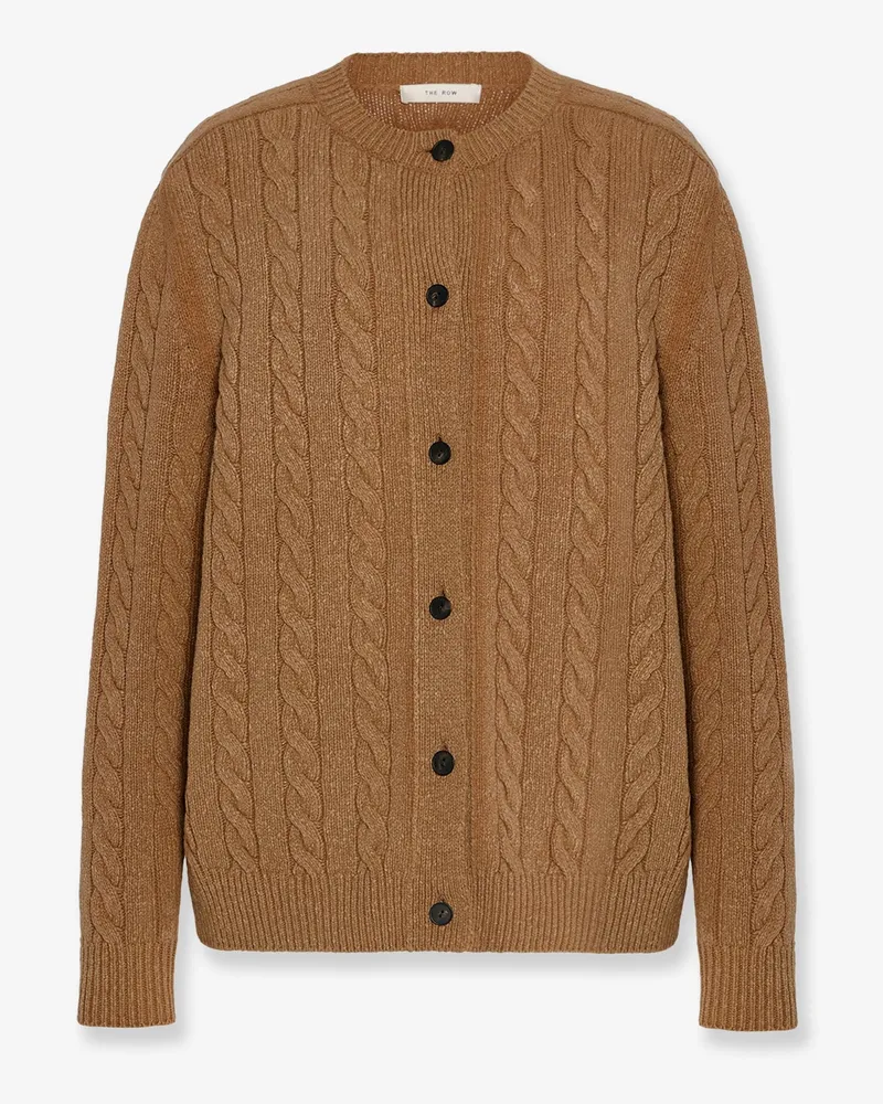 The Row Loneke virgin wool cardigan -  - gender_Woman Brown