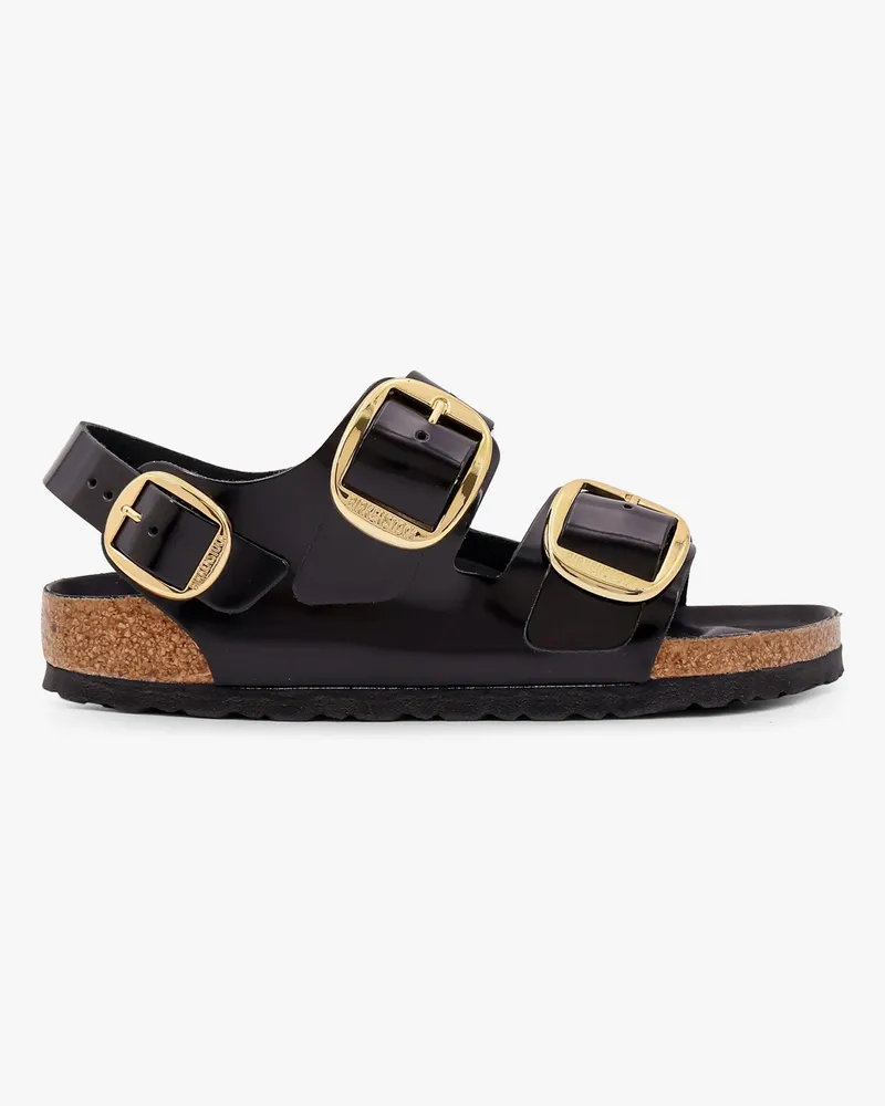 Birkenstock Milano big buckle patent leather sandals -  - gender_Woman Black
