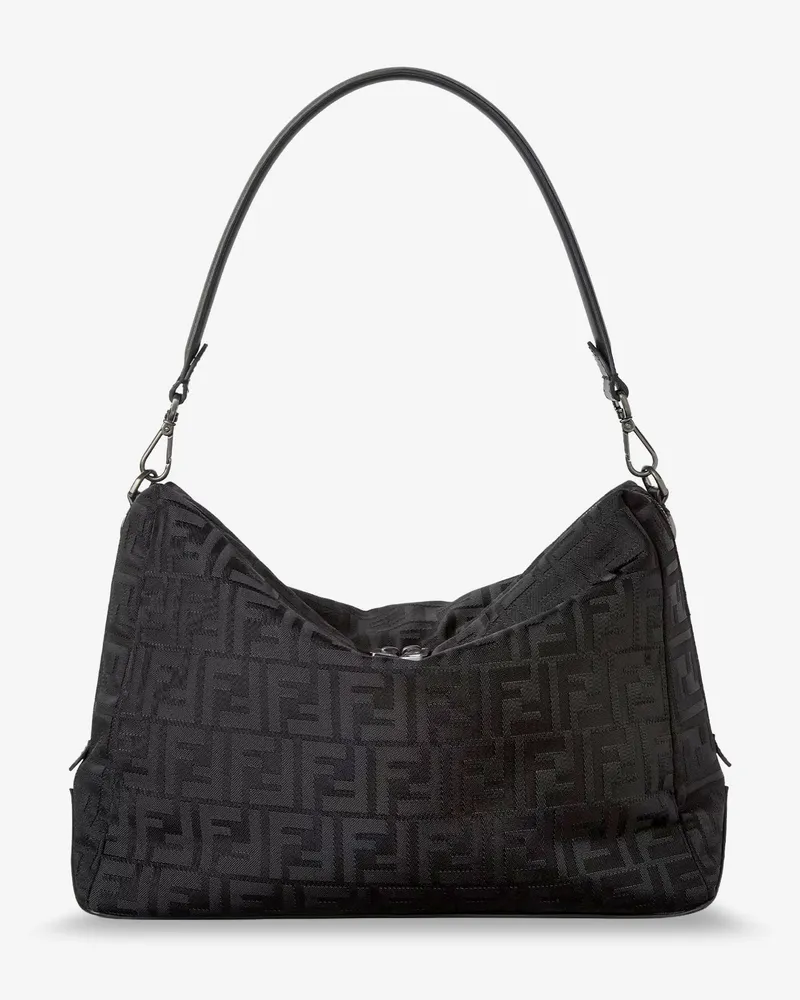 Fendi Lui Large FF nylon crossbody bag - FENDI - gender_Man Black