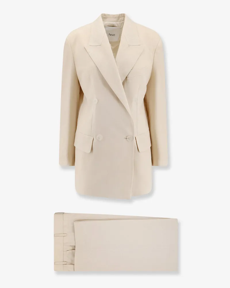 Hevò Rocchetta linen and viscose suit -  - gender_Woman Beige