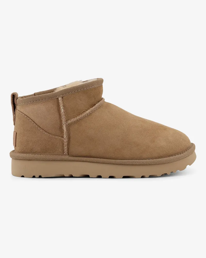 UGG Classic Ultra Mini suede ankle boots -  - gender_Woman Beige