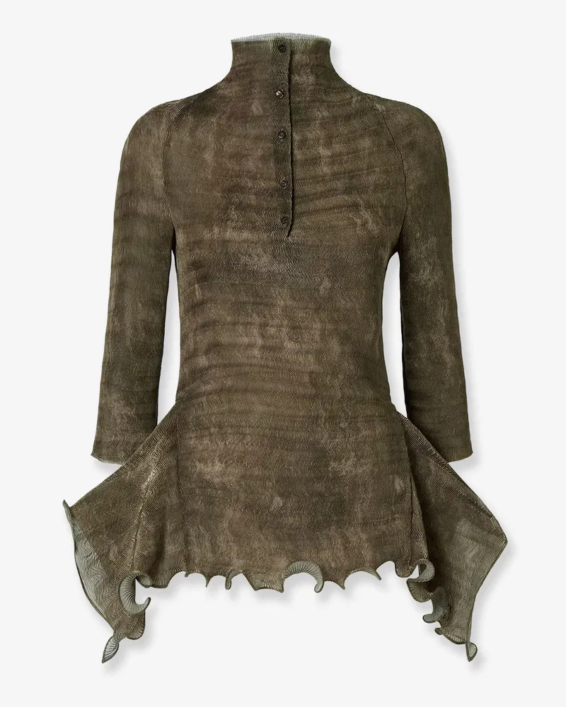 Fendi Pleated shirt -  - gender_Woman Green