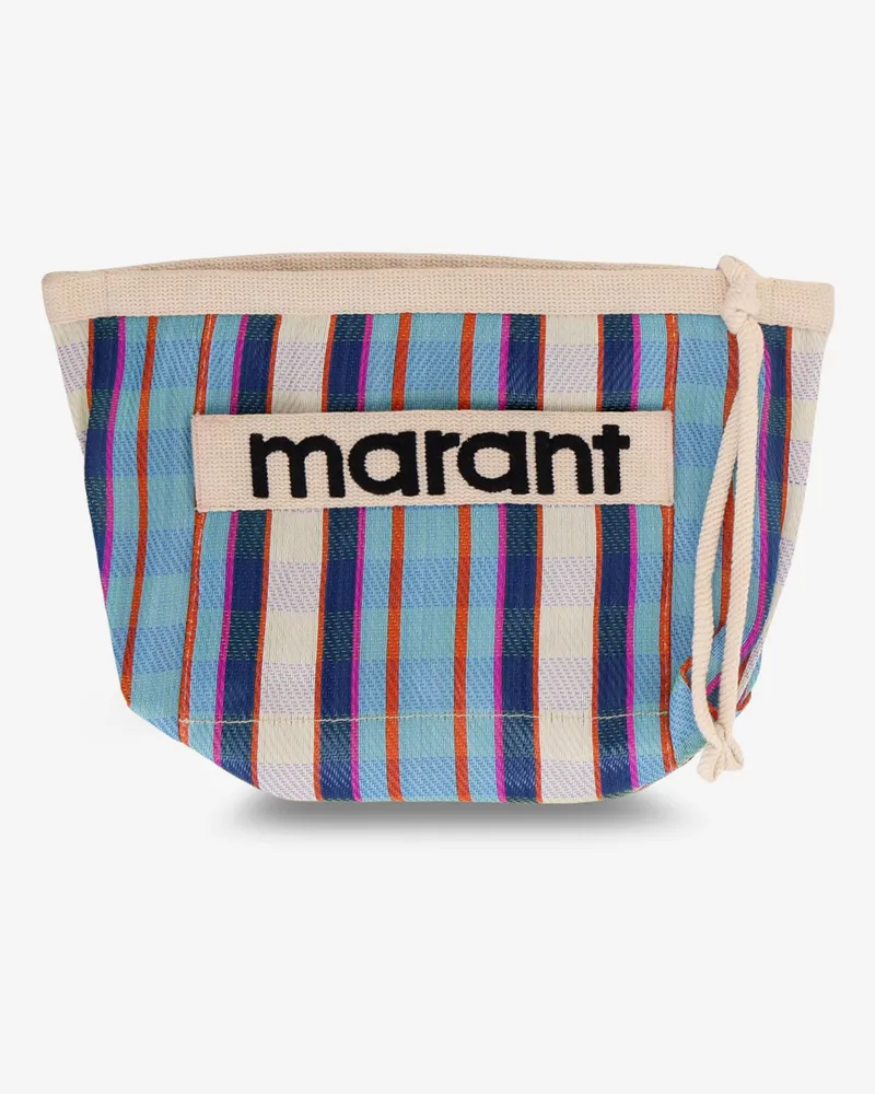 Isabel Marant Powden nylon clutch with striped pattern -  - gender_Woman Multicolor