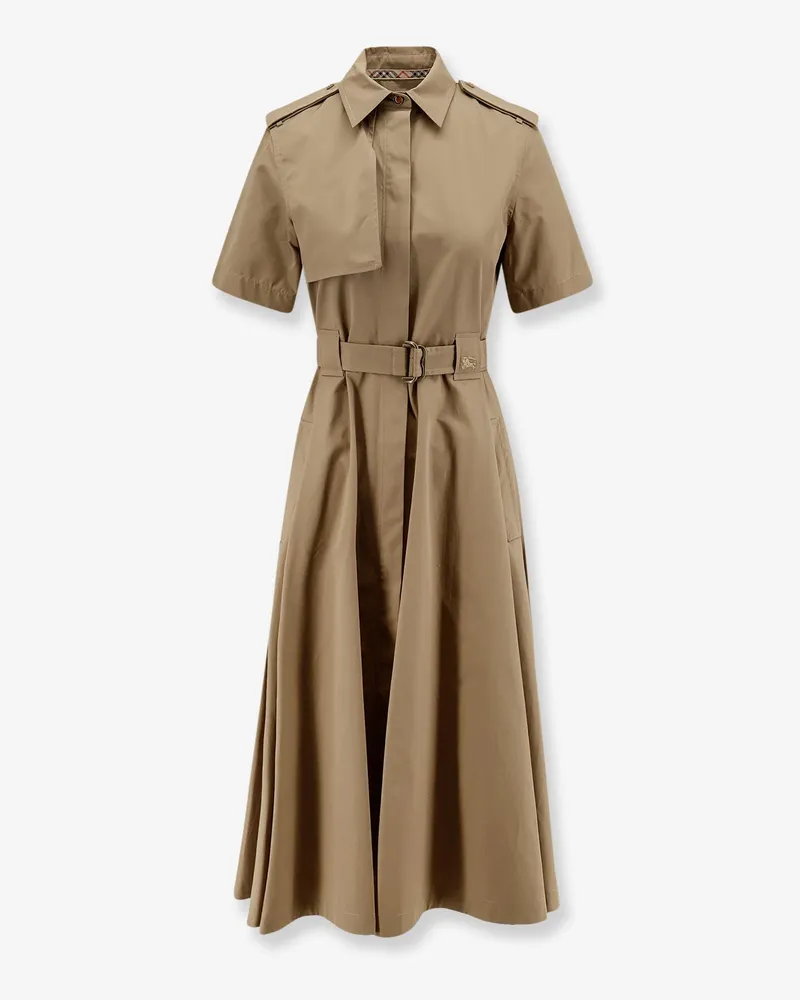 Burberry Tanya cotton chemisier dress -  - gender_Woman Beige