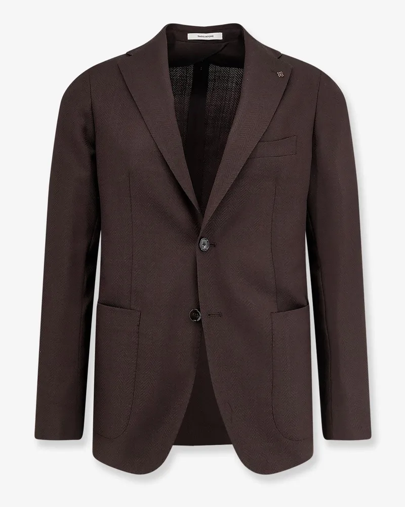 Tagliatore Virgin wool blazer -  - gender_Man Brown