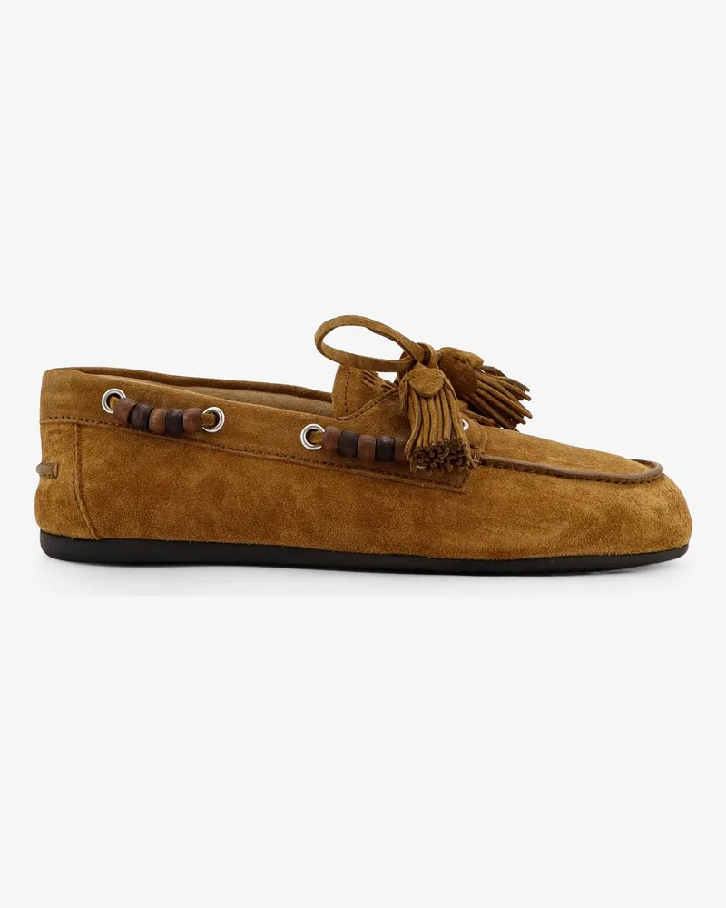 Miu Miu Leather loafers -  - gender_Woman Green