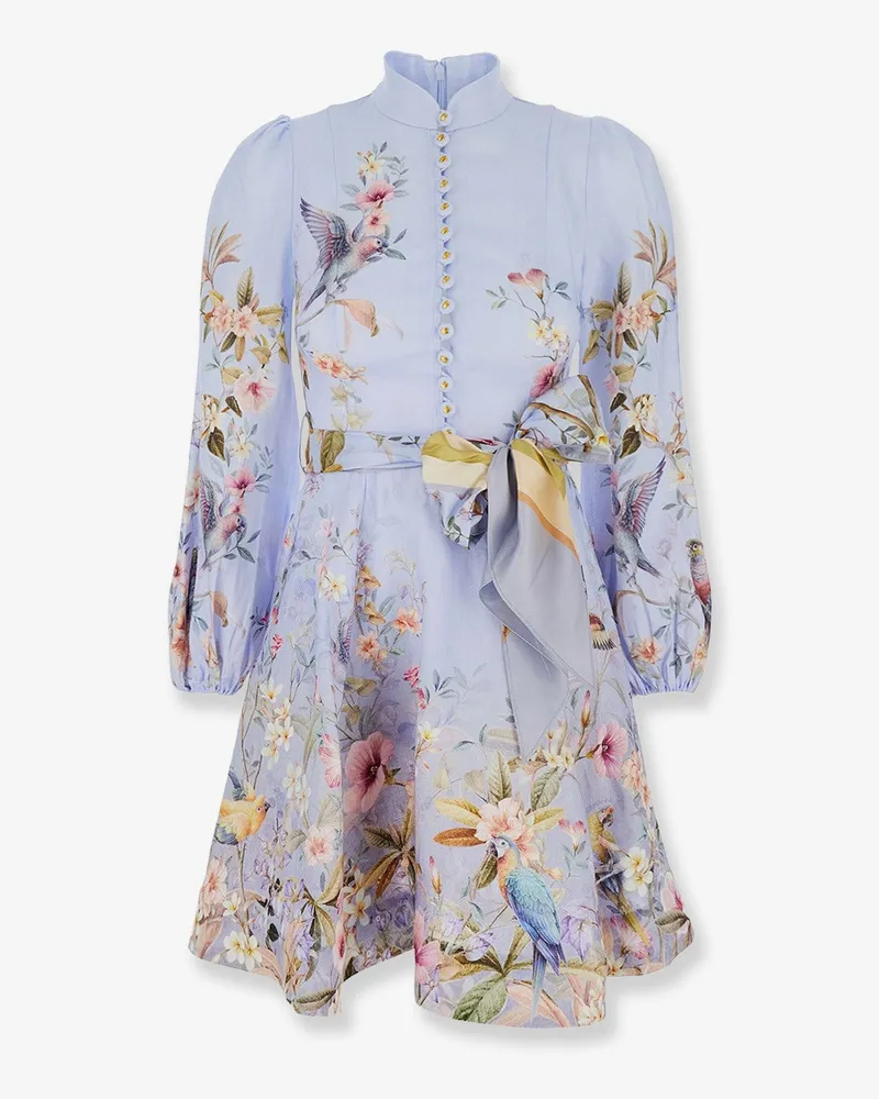 Zimmermann Rebellion linen mini dress -  - gender_Woman Blue