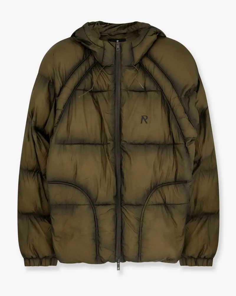 REPRESENT Padded and quilted down jacket -  - gender_Man Green