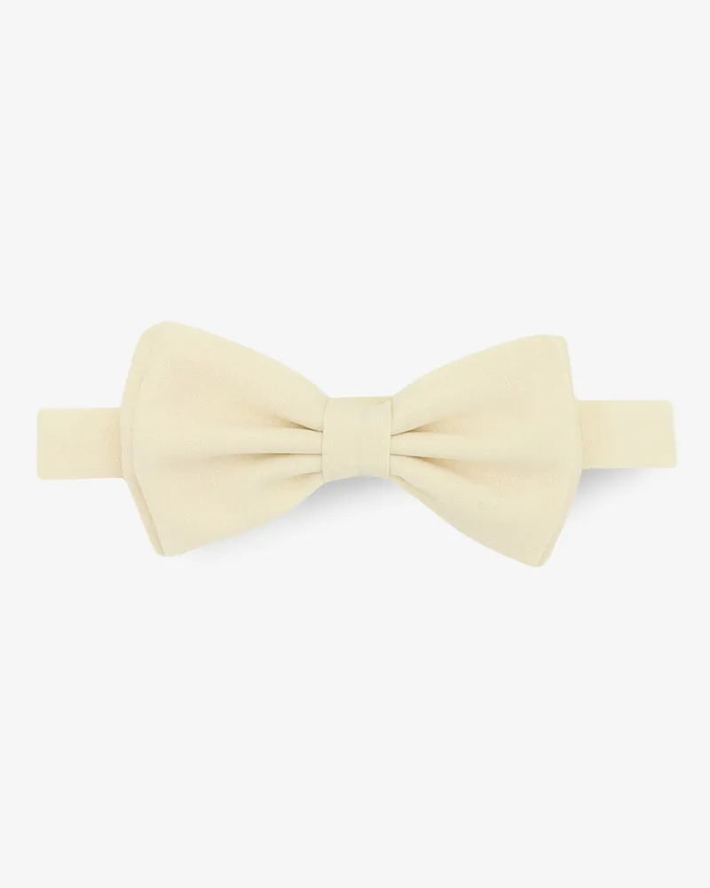 LARDINI Stretch wool bow tie -  - gender_Man White
