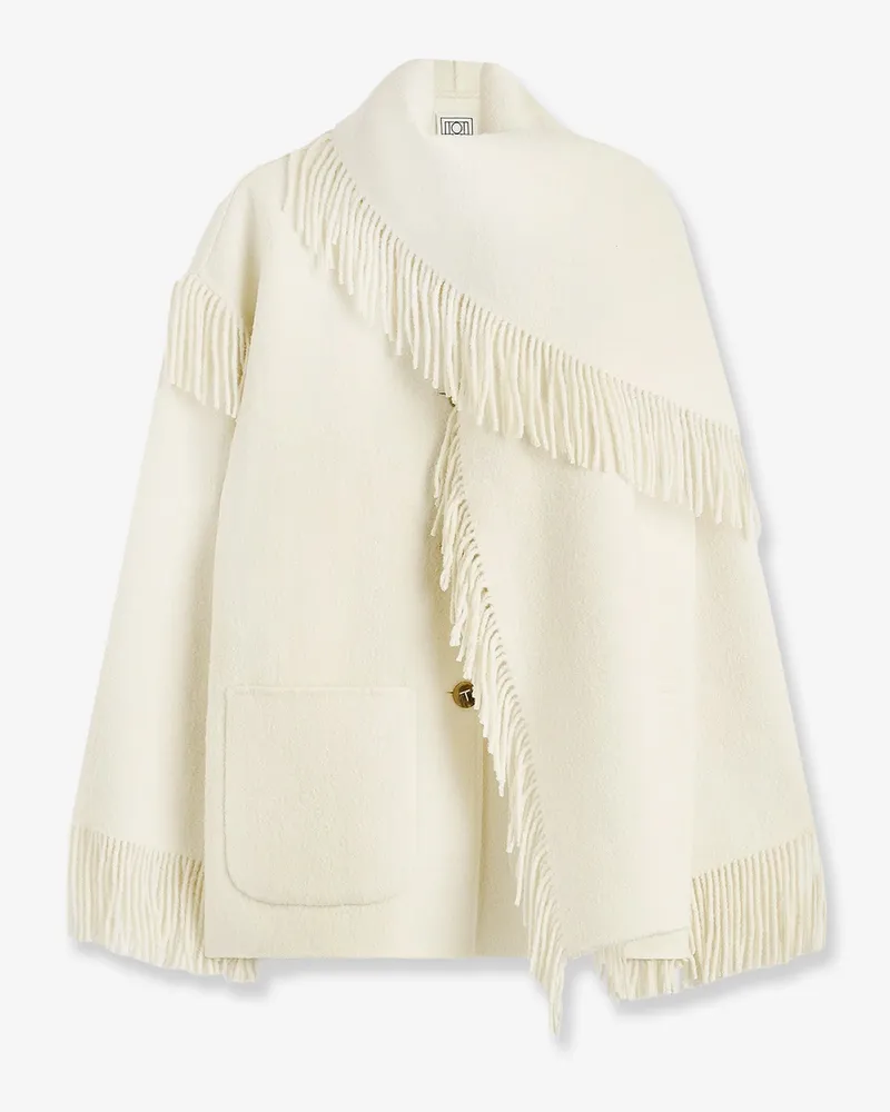 Totême Wool coat with scarf -  - gender_Woman White