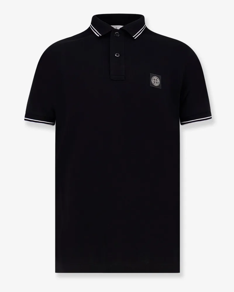 Stone Island Cotton blend polo shirt -  - gender_Man Black