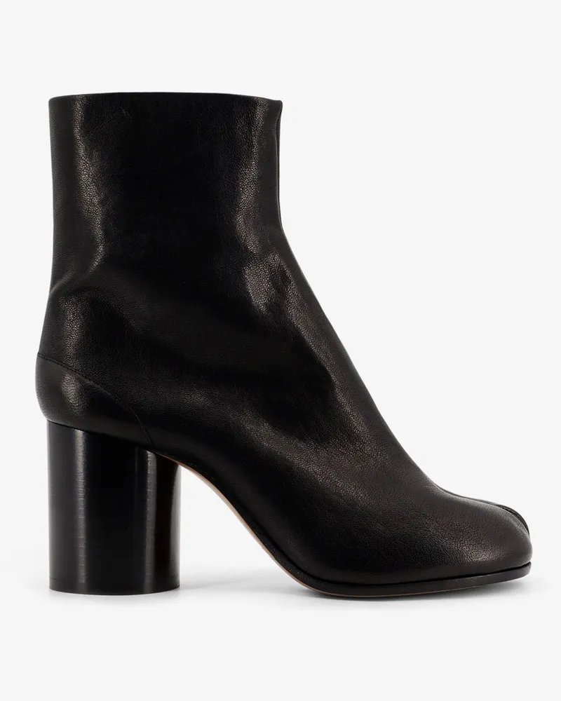 Maison Margiela Tabi leather ankle boots -  - gender_Woman Black
