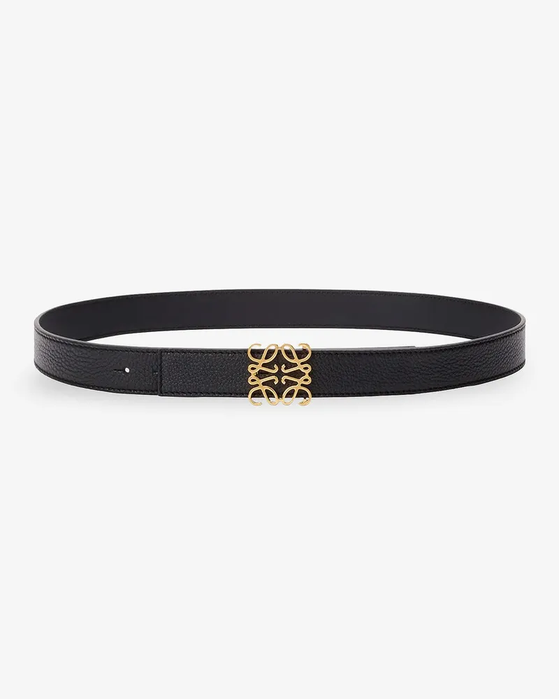 Loewe Reversible belt in soft leather -  - gender_Woman Black