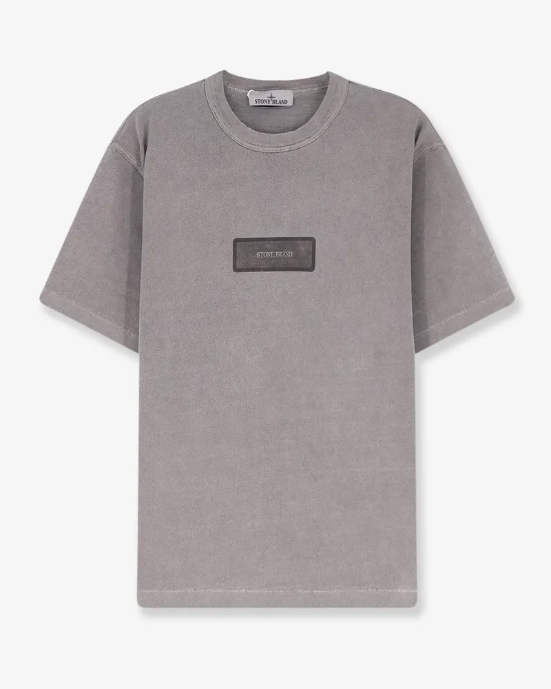 Stone Island Cotton t-shirt with Logo detail -  - gender_Man Grey