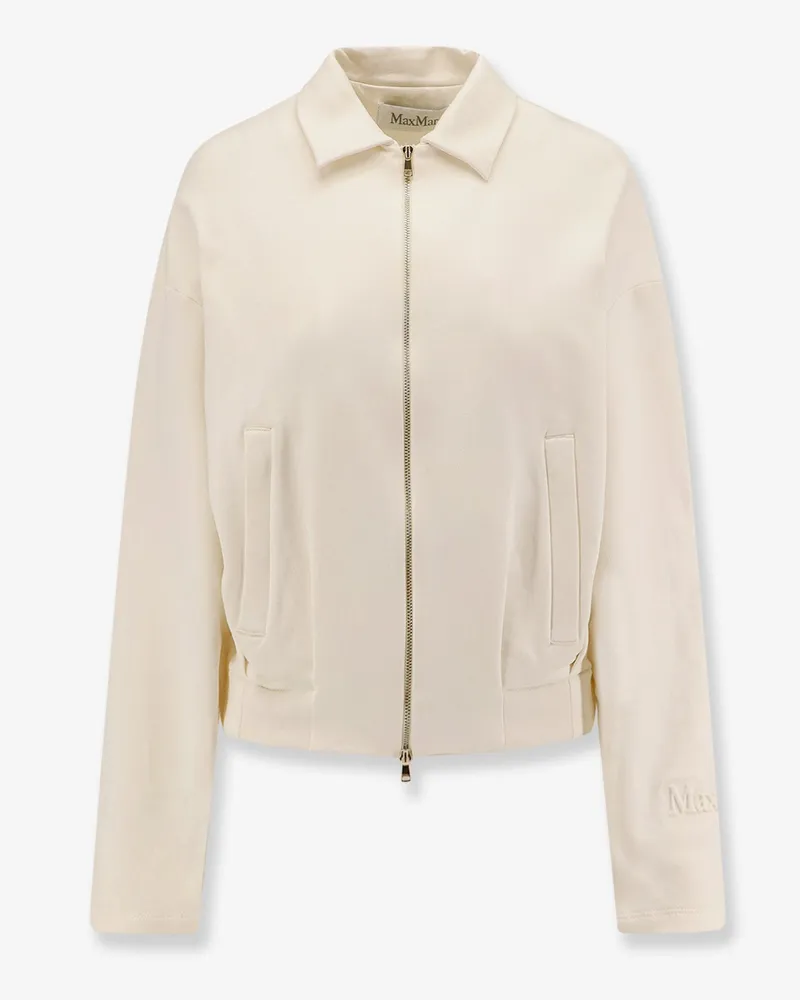 Max Mara Argenta silk and cotton sweatshirt -  - gender_Woman White