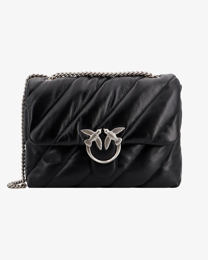 Pinko Matelassé leather shoulder bag -  - gender_Woman Black