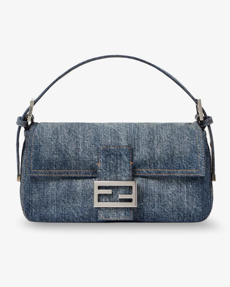 Fendi Baguette 26424 shoulder bag in denim blue -  - gender_Woman Blue