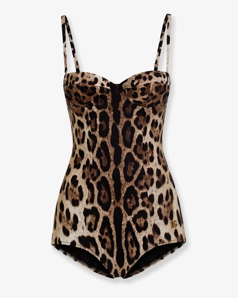 Dolce & Gabbana One-piece swimsuit with animal print -  - gender_Woman Animal
