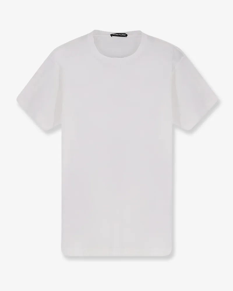 Tom Ford Cotton and silk t-shirt -  - gender_Man White