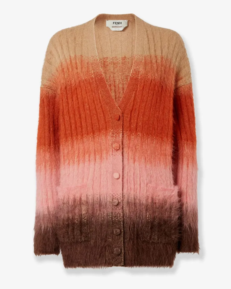 Fendi Mohair blend cardigan -  - gender_Woman Brown