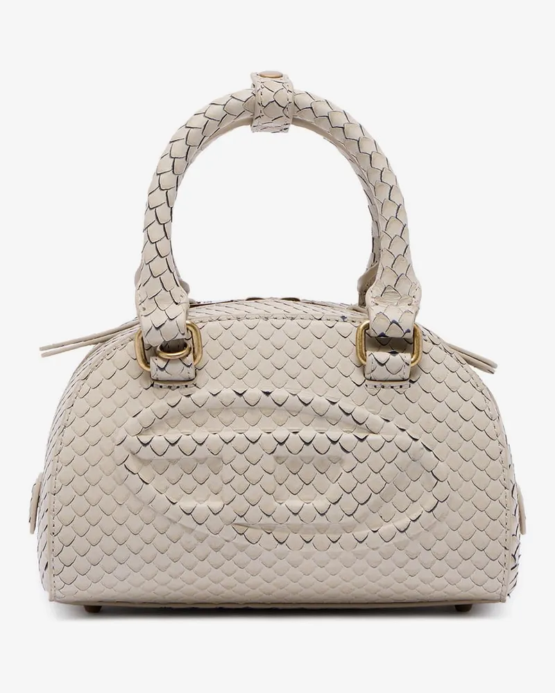 Diesel 1DR Dome python leather crossbody bag -  - gender_Woman Beige