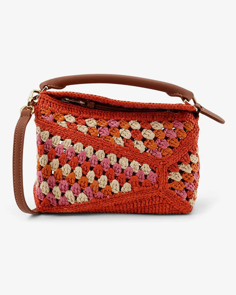 Loewe Paula's Ibiza-Puzzle Edge multicolor crochet handbag -  - gender_Woman Multicolor