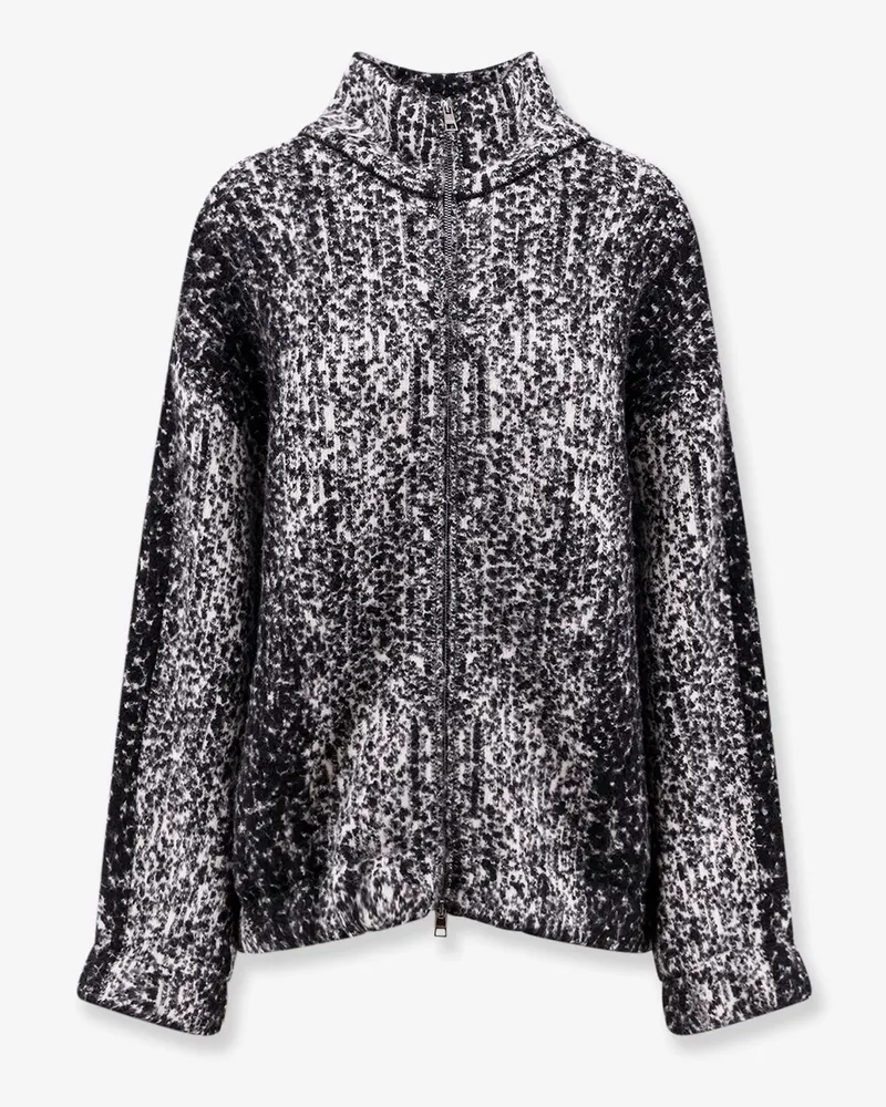 NUDE Zip-up knitted bomber jacket -  - gender_Woman Black