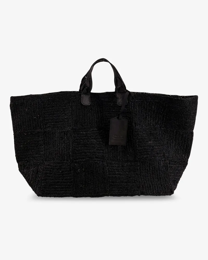 IBELIV Wild raffia shoulder bag -  - gender_Woman Black