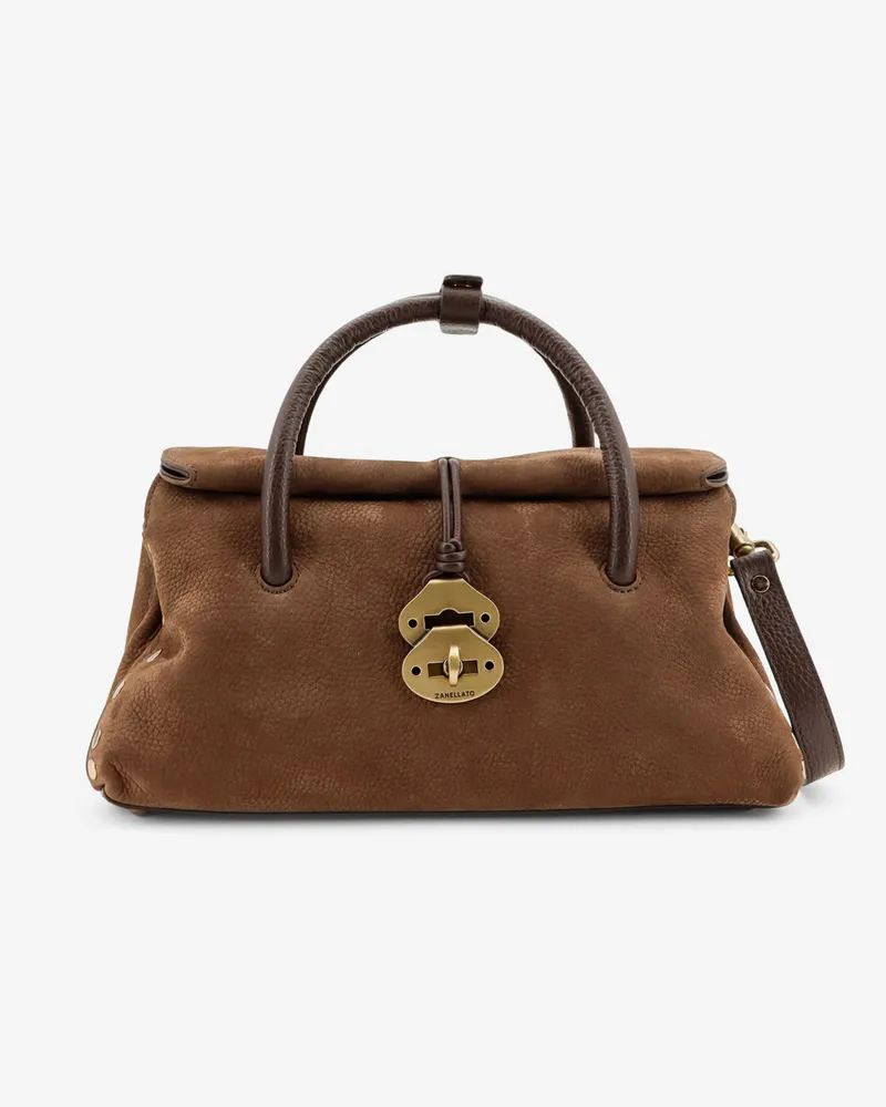 Zanellato Dotta® nubuck crossbody bag -  - gender_Woman Brown