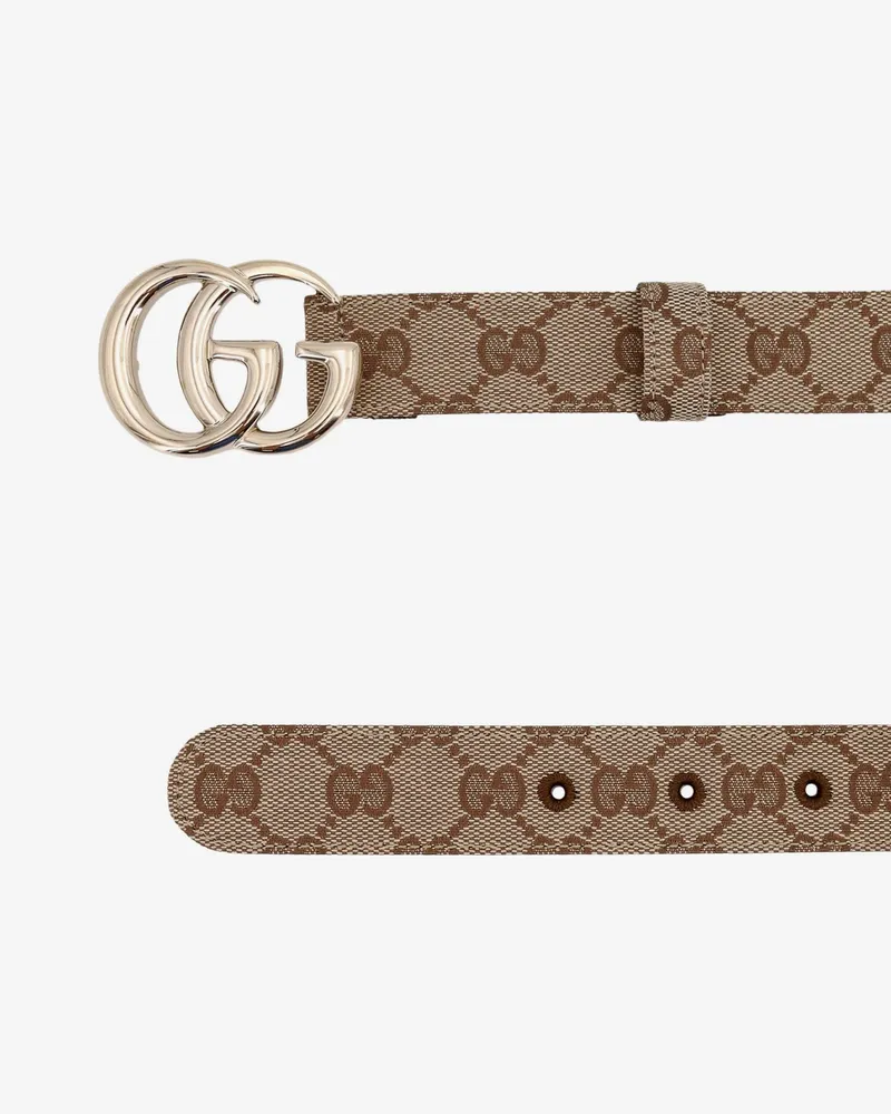 Gucci GG Marmont coated canvas belt -  - gender_Woman Brown