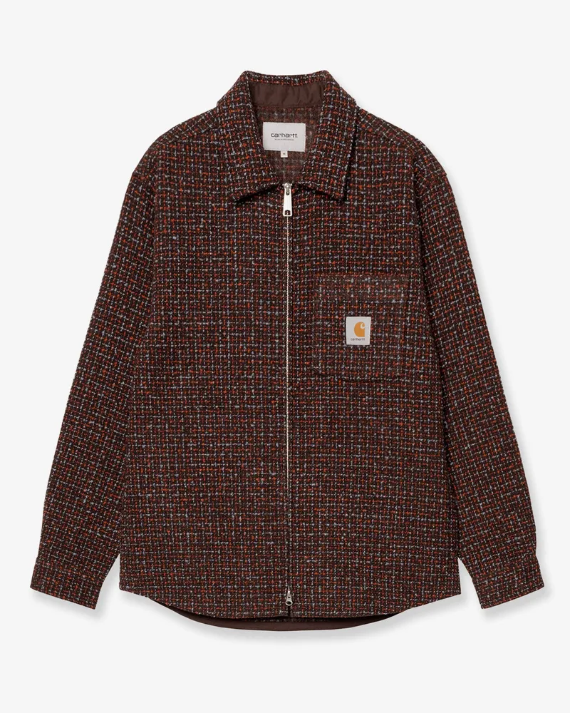 Carhartt WIP Bellamy Shirt Jac jacket with logo patch on the front -  - gender_Man Multicolor