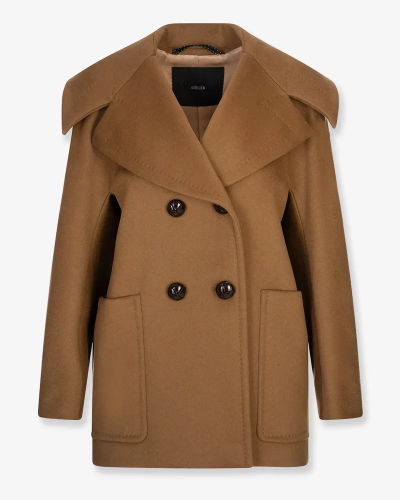 Max Mara Mario double breasted cashmere coat -  - gender_Woman Brown