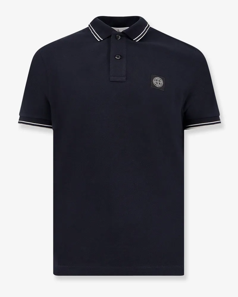 Stone Island Organic cotton polo shirt -  - gender_Man Blue