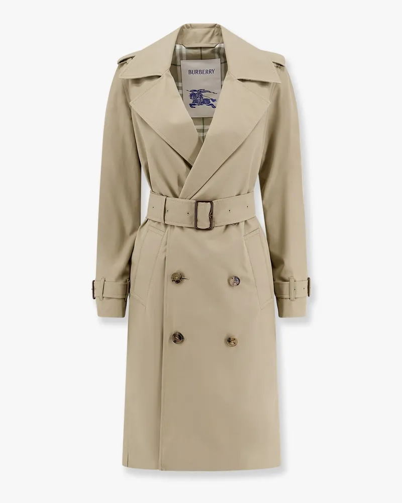 Burberry Organic cotton trench with check lining -  - gender_Woman 