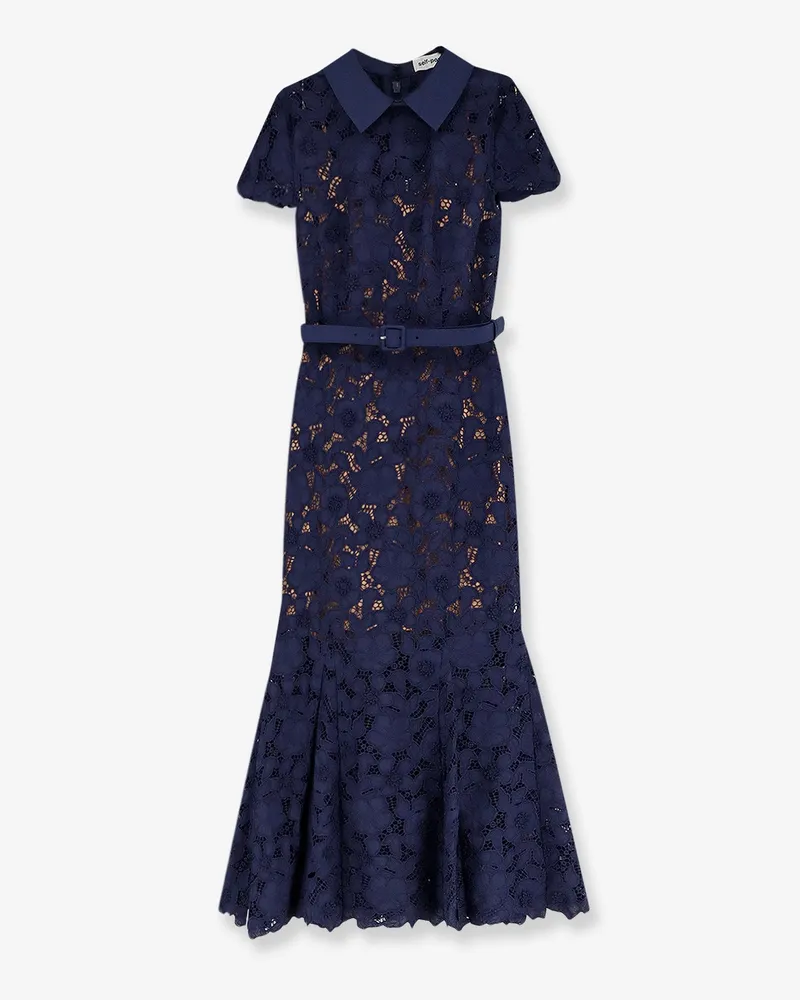 Self-Portrait Lace long dress -  - gender_Woman Blue