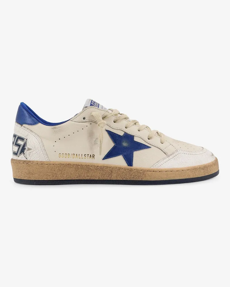 Golden Goose Ball Star low-top leather sneakers -  - gender_Man White