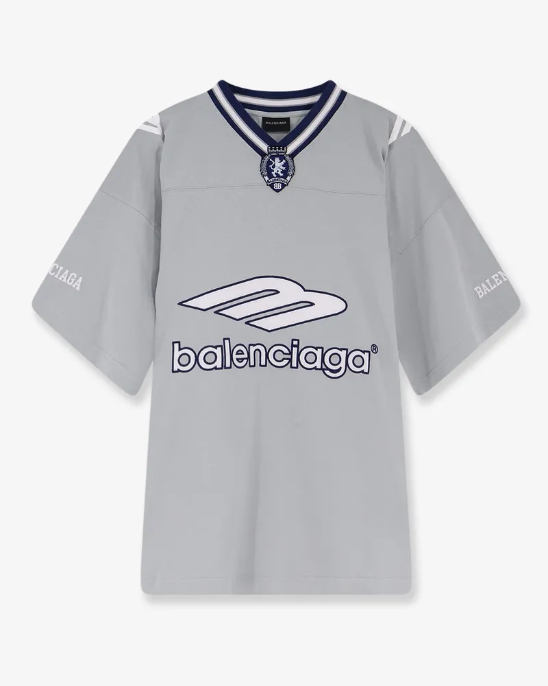 Balenciaga 3B Football jersey t-shirt -  - gender_Man Grey
