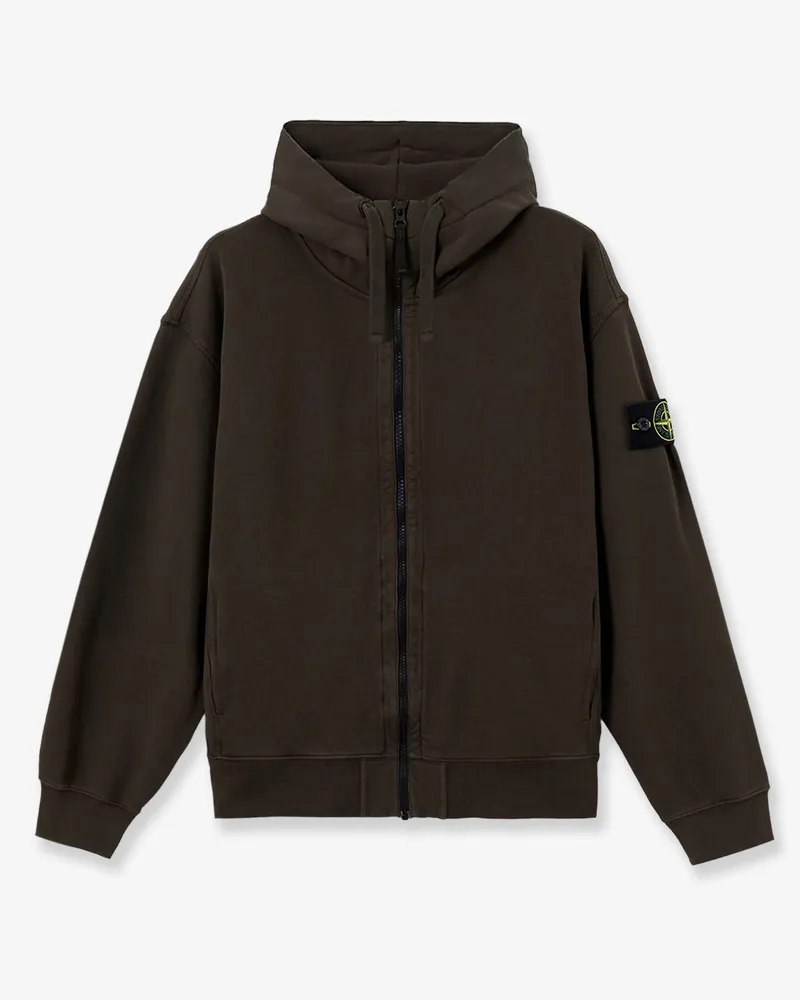 Stone Island Oversized organic cotton hoodie -  - gender_Man Green