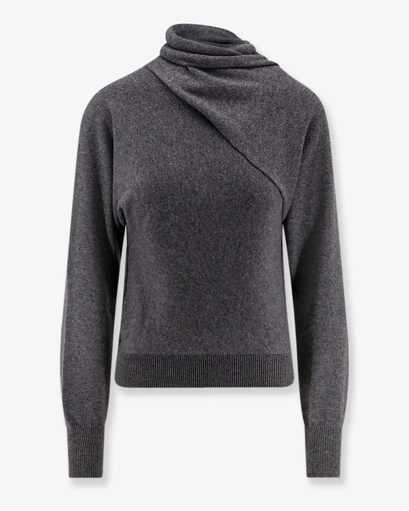 Tom Ford Cashmere and cotton turtleneck sweater -  - gender_Woman Grey