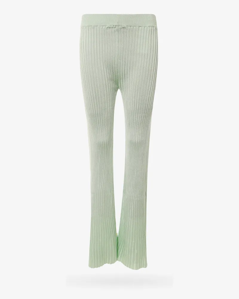 Jil Sander Ribbed viscose trouser -  - gender_Woman Green