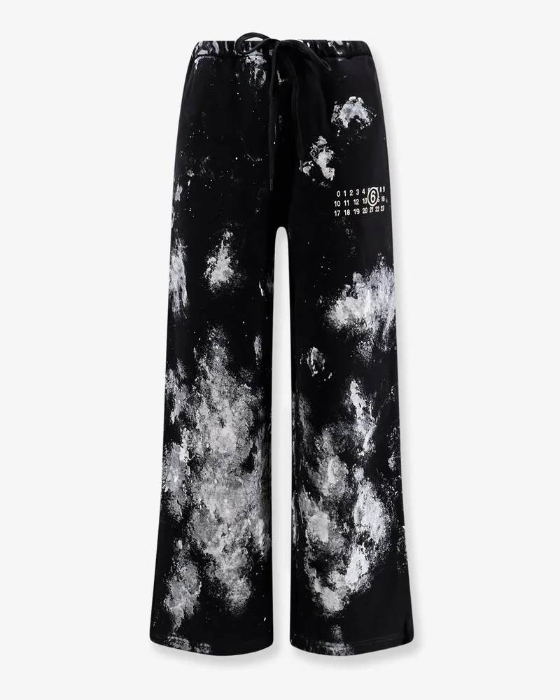 Maison Margiela Cotton Jogging Trousers with Numeric Signature embroidery -  - gender_Woman Black