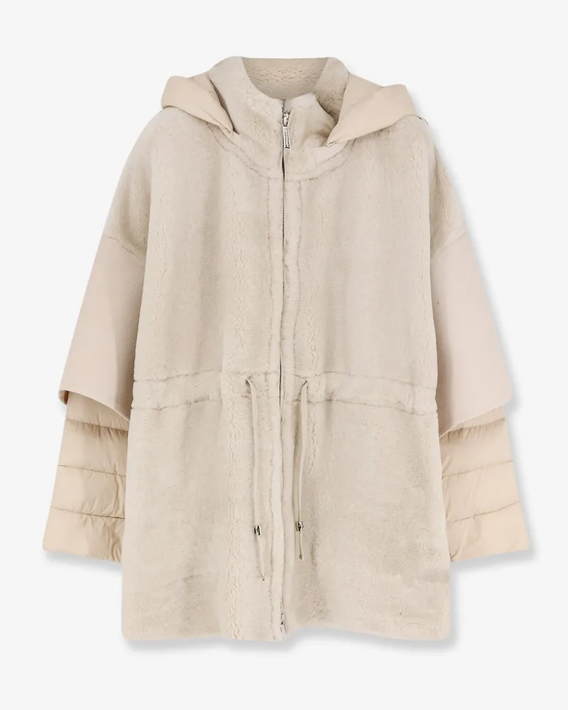 MOORER Raja shearling coat -  - gender_Woman White