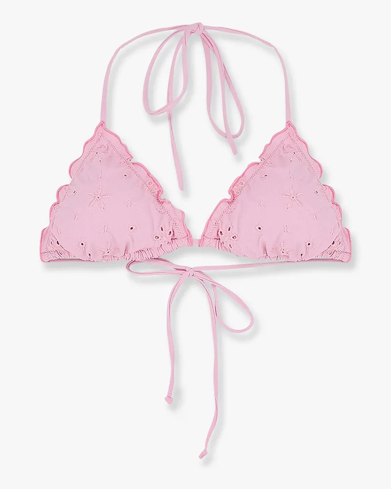 MC2 Saint Barth Sagittarius Bikini Top with embroidery -  - gender_Woman Pink