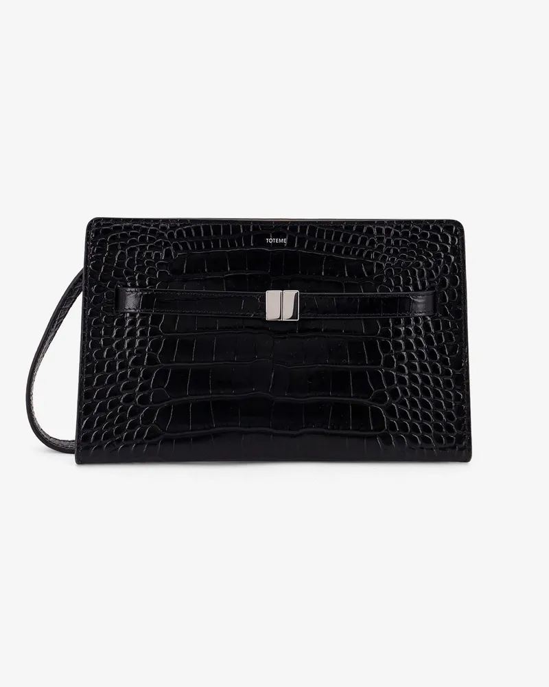 Totême Croco print leather crossbody bag -  - gender_Woman Black