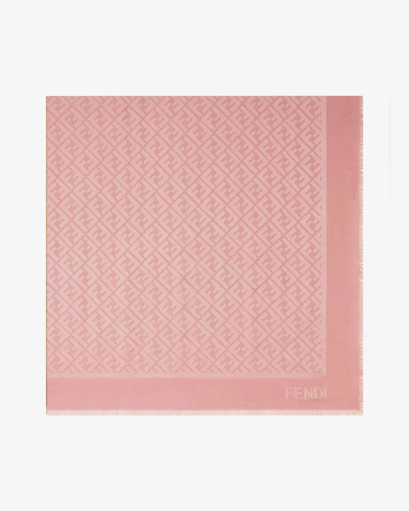Fendi Organic silk and wool shawl -  - gender_Woman Pink