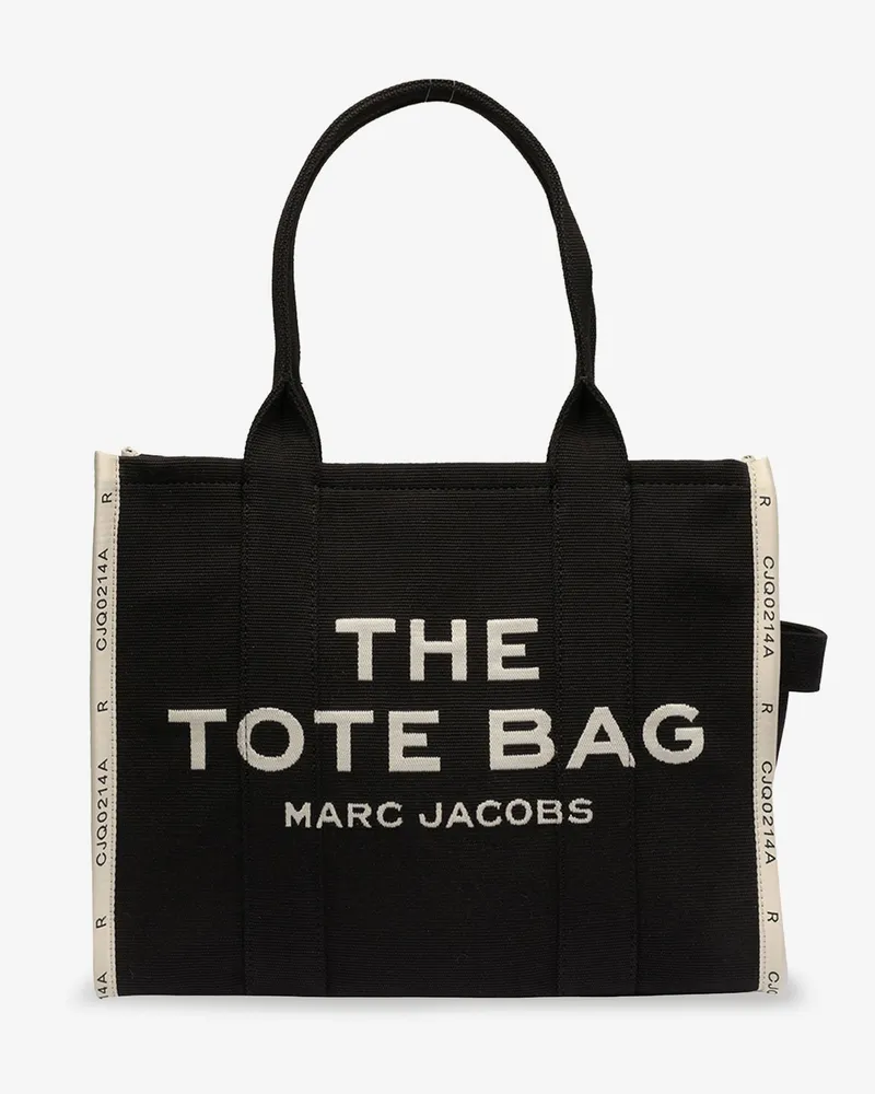 Marc Jacobs Traveler Tote canvas shopping bag with logo on the front -  - gender_Woman Black