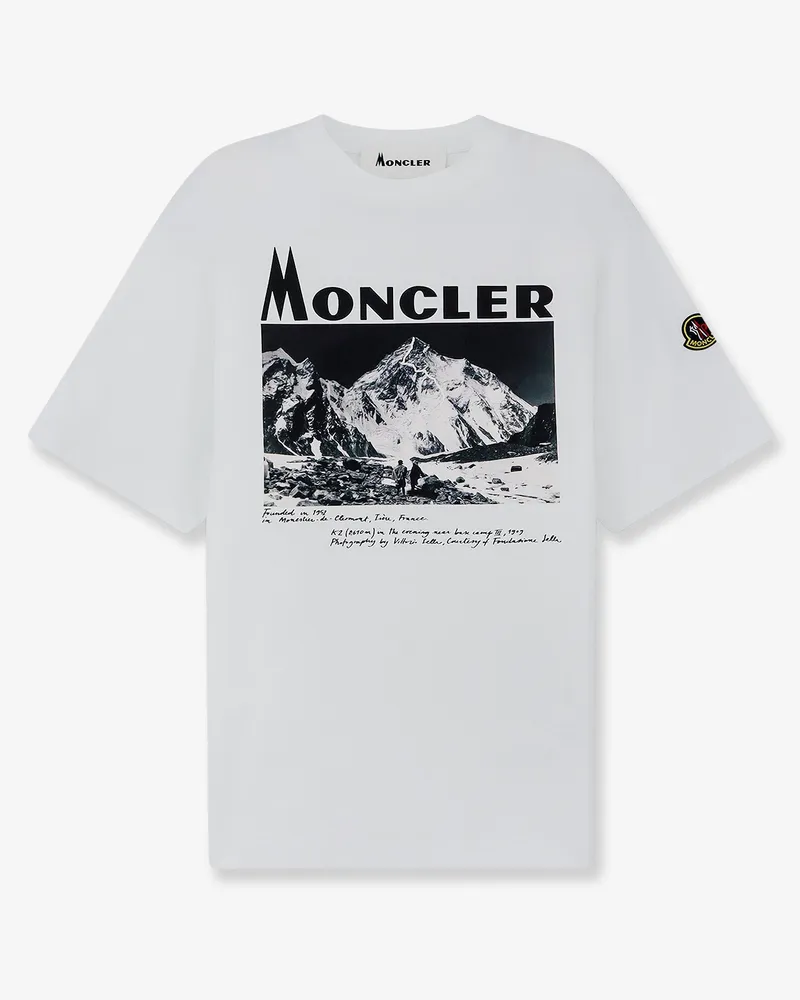 Moncler Cotton jersey t-shirt with print -  - gender_Man White